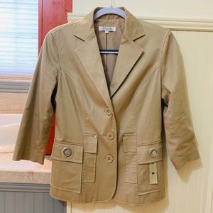 Atelier Khaki blazer / 3/4 sleeves